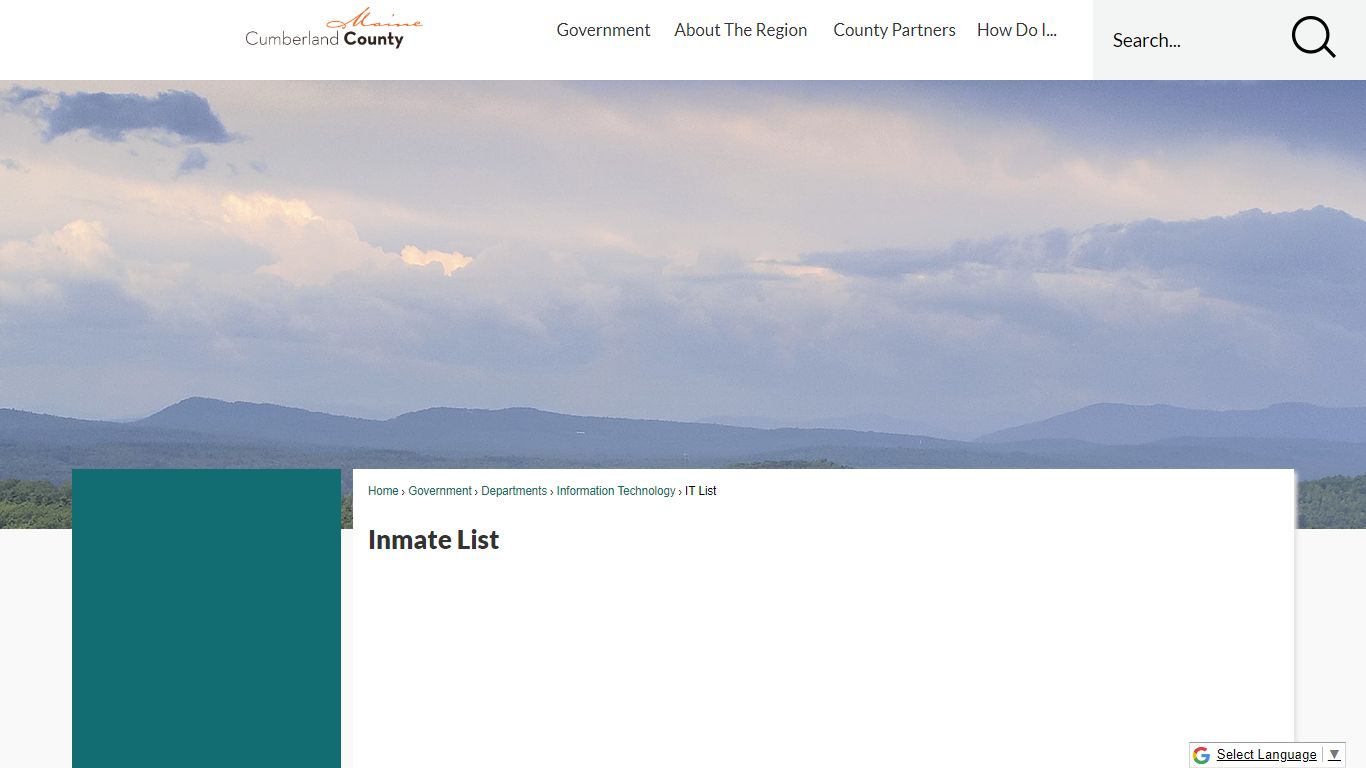 Inmate List | Cumberland County, ME - Official Website